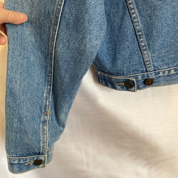 Vintage Nevada Denim Jean Jacket Medium Wash  Girls XLG 14/16 - Picture 11 of 12